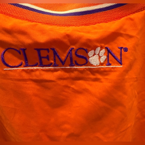 Clemson Tigers Pullover 58 Sports Windbreaker Men’s XL Orange Purple Paw Logo - Picture 5 of 13